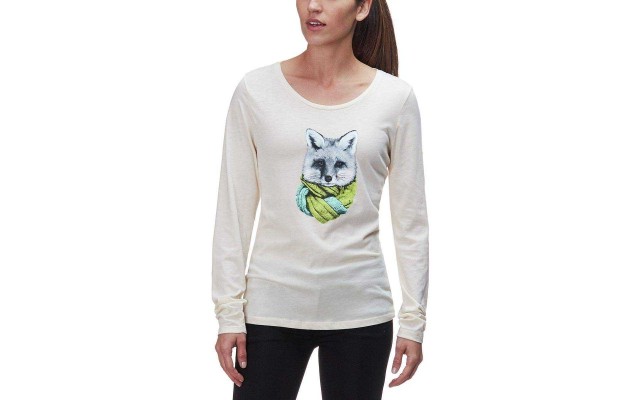  Little Foxy Long-Sleeve T-Shirt (Light Bisque Heather, S)