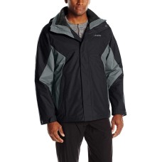 Columbia Mens Eager Air Interchange 3-In-1 Jacket (Black/Graphite, S)