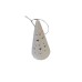 Cone Star Pattern Christmas Ornament – White