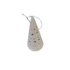Cone Star Pattern Christmas Ornament – White