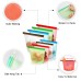  Food-Grade Silicone Reusable Food Storage Bag, Lunch Bag & Snack Bag with Zip-Lock – Stand Up Food Preservation Bag with Heat and Cold Resistance