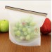  Food-Grade Silicone Reusable Food Storage Bag, Lunch Bag & Snack Bag with Zip-Lock – Stand Up Food Preservation Bag with Heat and Cold Resistance
