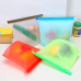  Food-Grade Silicone Reusable Food Storage Bag, Lunch Bag & Snack Bag with Zip-Lock – Stand Up Food Preservation Bag with Heat and Cold Resistance