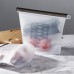  Food-Grade Silicone Reusable Food Storage Bag, Lunch Bag & Snack Bag with Zip-Lock – Stand Up Food Preservation Bag with Heat and Cold Resistance
