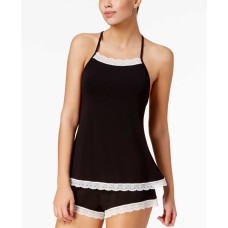 Cosabella Majestic Lace Trim Camisole (Charcoal, S)