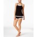  Majestic Lace Trim Camisole (Charcoal, S)