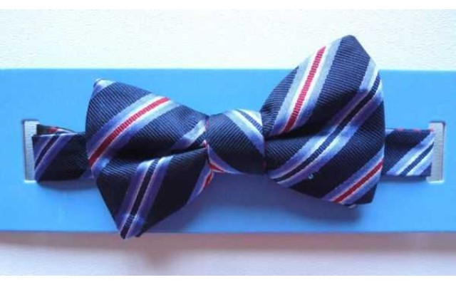  Mens Eugene Reversible Bow Tie navyred Short
