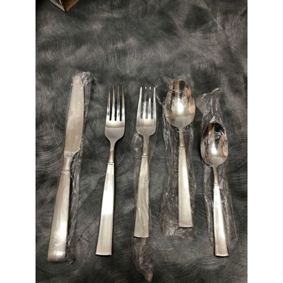  Stainless Steel 5 Piece Flatware Julienne Place Setting For 1