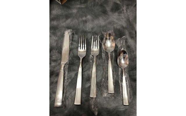 Stainless Steel 5 Piece Flatware Julienne Place Setting For 1