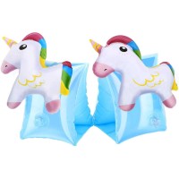 Cute Baby Swimming Arm Bands with Animal Shapes, Inflatable Arm Floats, Swimming Floaties for Kids, Children, Toddlers, Boys & Girls of Any Age for Pools, Swim Schools, Beaches
