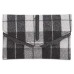  Womens Hudson Wool Plaid Crossbody Handbag B/W Small