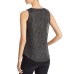 Design History Metallic Layered Look Tank (Black, S)
