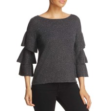 Design History Women's Tiered-Sleeve Sweater Top