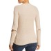  Zip Elbow Choker Sweater (Cream, L)