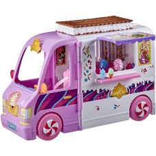 Disney Princess Comfy Squad Sweet Treats Truck, Playset with 16 Accessories, Pretend Ice Cream Shop