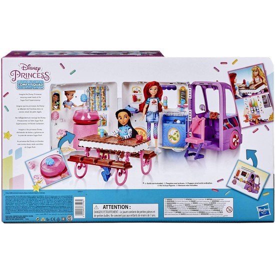  Comfy Squad Sweet Treats Truck, Playset with 16 Accessories, Pretend Ice Cream Shop