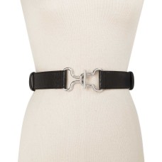 Dkny Adjustable Interlock Belt (Black/Silver, One Size)