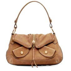 Dkny Effie Zip Driftwood Leather Handbag (Dark Beige)