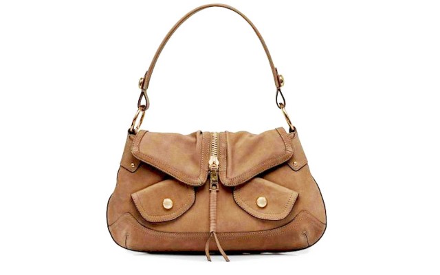  Effie Zip Driftwood Leather Handbag (Dark Beige)