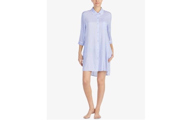  High-Low Sleepshirt (Blue, L)