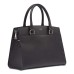  Medium Leather Satchel (Black)