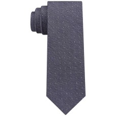 DKNY Men’s Mini Denim Geo Textured Dash Slim Tie