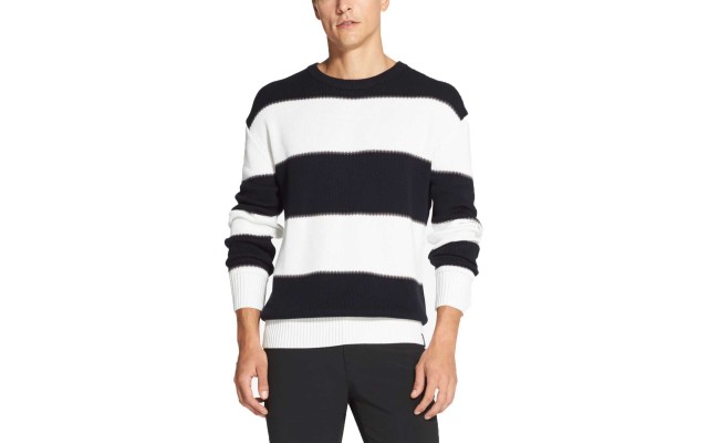  Men’s Ombre Rugby Stripe Sweater