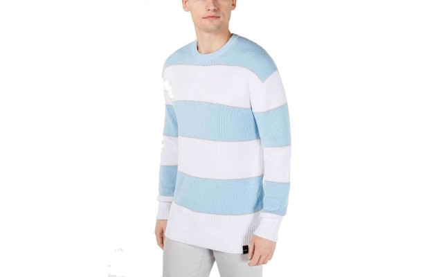  Men’s Ombre Rugby Stripe Sweater