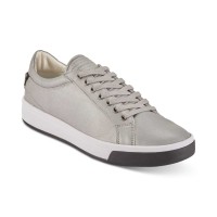DKNY Men’s Samson Lace-Up Sneakers Shoes (Silver, 12)
