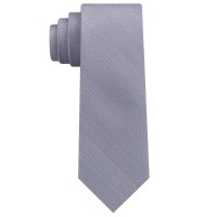 DKNY Men’s Sleek Stripe Slim Tie (Light Blue)