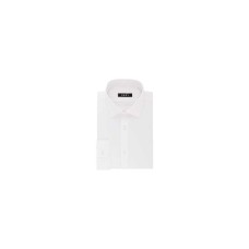DKNY Men’s Slim-Fit Performance Stretch Solid Dress Shirt (White, 17X34-35)