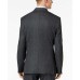  Men’s Slim-Fit Plaid Suit Jacket (Gray/Blue, 36)