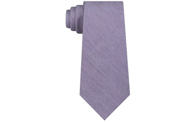  Men’s Solid Slim Tie (Purple)
