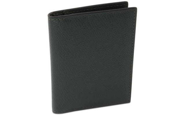  Men’s Vertical Leather Wallet (Green)