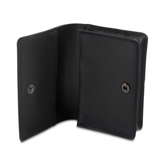  Pebble Leather Card Holder (Black)