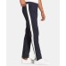  Side Striped Flat Front Chino Pants (Navy Blazer, 34W x 32L)