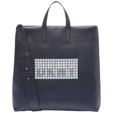 DKNY Tilly Tile Logo Handbag Totes (Navy)