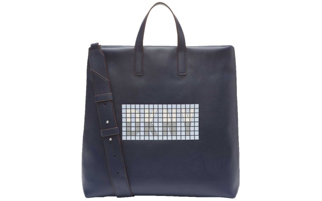  Tilly Tile Logo Handbag Totes (Navy)
