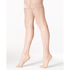 DKNY Women’s Fishnet Thigh Highs (Nude, Medium/Tall)