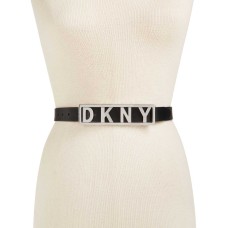DKNY Women’s Logo Plaque Belt