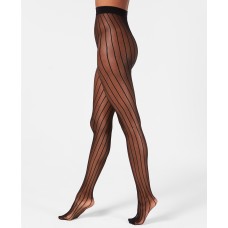 DKNY Women’s Modern Lines Tights (Black, S/M)