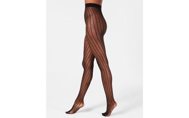  Women’s Modern Lines Tights (Black, S/M)