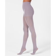DKNY Women’s Ribbed Skinsense Tights (Sterling Heather, L)