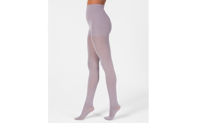  Women’s Ribbed Skinsense Tights (Sterling Heather, L)