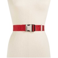 DKNY Women's Seat Belt-Buckle Logo Belt