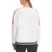  Women's Sport Colorblocked Varsity-Stripe Pullover Blouse Tops