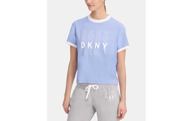  Women's Sport Logo Ringer T-Shirt Tops
