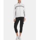  Women's Sport Zip Sweatshirts, White, X-Large