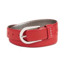 DKNY Women's With Metal Logo Letters Belt