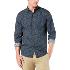 Dockers Men’s Alpha Icon Shirt (Blue, XL)